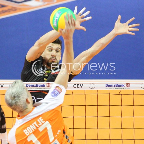  29.03.2015 BERLIN GERMANY<br />SIATKOWKA LIGA MISTRZOW MEN CEV VOLLEYBALL CHAMPIONS LEAGUE FINAL FOUR 2014/2015 - MECZ O 3. MIEJSCE<br />MATCH BR VOLLEYS - PGE SKRA BELCHATOW<br />N/Z FACUNDO CONTE <br /> 