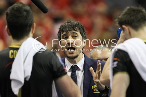  29.03.2015 BERLIN GERMANY<br />SIATKOWKA LIGA MISTRZOW MEN CEV VOLLEYBALL CHAMPIONS LEAGUE FINAL FOUR 2014/2015 - MECZ O 3. MIEJSCE<br />MATCH BR VOLLEYS - PGE SKRA BELCHATOW<br />N/Z MIGUEL ANGEL FALASCA - HEAD COACH - (I TRENER) <br /> 