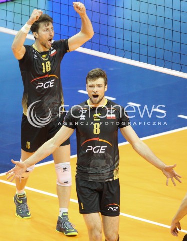  29.03.2015 BERLIN GERMANY<br />SIATKOWKA LIGA MISTRZOW MEN CEV VOLLEYBALL CHAMPIONS LEAGUE FINAL FOUR 2014/2015 - MECZ O 3. MIEJSCE<br />MATCH BR VOLLEYS - PGE SKRA BELCHATOW<br />N/Z ANDRZEJ WRONA RADOSC EMOCJE NICOLAS MARECHAL RADOSC EMOCJE  <br /> 