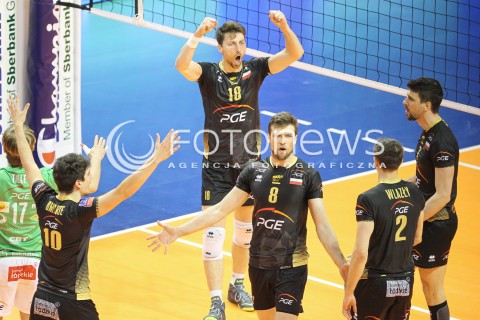  29.03.2015 BERLIN GERMANY<br />SIATKOWKA LIGA MISTRZOW MEN CEV VOLLEYBALL CHAMPIONS LEAGUE FINAL FOUR 2014/2015 - MECZ O 3. MIEJSCE<br />MATCH BR VOLLEYS - PGE SKRA BELCHATOW<br />N/Z NICOLAS MARECHAL ANDRZEJ WRONA RADOSC EMOCJE <br /> 