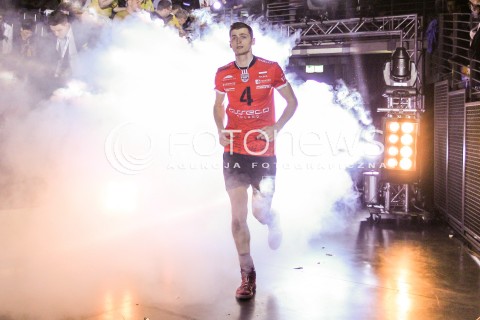  29.03.2015 BERLIN GERMANY<br />SIATKOWKA LIGA MISTRZOW MEN CEV VOLLEYBALL CHAMPIONS LEAGUE FINAL FOUR 2014/2015 - FINAL<br />MATCH ASSECO RESOVIA - ZENIT KAZAN<br />N/Z PIOTR NOWAKOWSKI PREZENTACJA ZAWODNIKOW<br /> 