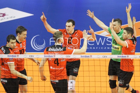  29.03.2015 BERLIN GERMANY<br />SIATKOWKA LIGA MISTRZOW MEN CEV VOLLEYBALL CHAMPIONS LEAGUE FINAL FOUR 2014/2015 - FINAL<br />MATCH ASSECO RESOVIA - ZENIT KAZAN<br />N/Z MARKO IVOVIC KRZYSZTOF IGNACZAK NIKOLAY PENCZEV ( PENCHEV ) JOCHEN SCHOPS RADOSC EMOCJE <br /> 