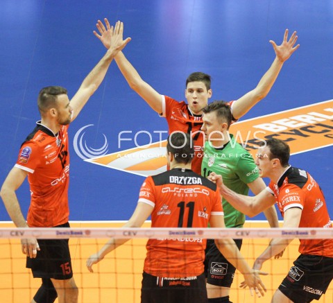  29.03.2015 BERLIN GERMANY<br />SIATKOWKA LIGA MISTRZOW MEN CEV VOLLEYBALL CHAMPIONS LEAGUE FINAL FOUR 2014/2015 - FINAL<br />MATCH ASSECO RESOVIA - ZENIT KAZAN<br />N/Z NIKOLAY PENCZEV ( PENCHEV ) RUSSELL HOLMES KRZYSZTOF IGNACZAK RADOSC EMOCJE <br /> 
