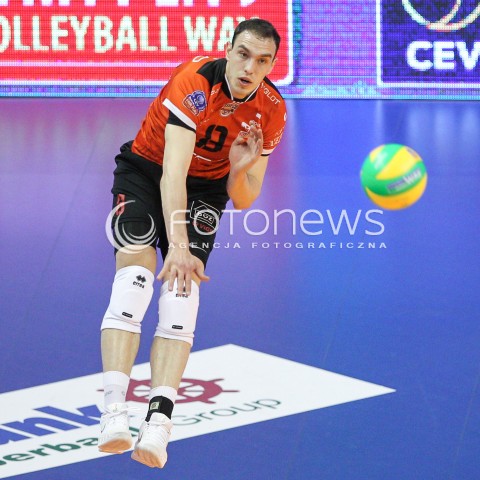  29.03.2015 BERLIN GERMANY<br />SIATKOWKA LIGA MISTRZOW MEN CEV VOLLEYBALL CHAMPIONS LEAGUE FINAL FOUR 2014/2015 - FINAL<br />MATCH ASSECO RESOVIA - ZENIT KAZAN<br />N/Z MARKO IVOVIC SYLWETKA <br /> 