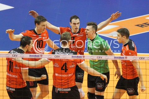  29.03.2015 BERLIN GERMANY<br />SIATKOWKA LIGA MISTRZOW MEN CEV VOLLEYBALL CHAMPIONS LEAGUE FINAL FOUR 2014/2015 - FINAL<br />MATCH ASSECO RESOVIA - ZENIT KAZAN<br />N/Z JOCHEN SCHOPS MARKO IVOVIC KRZYSZTOF IGNACZAK NIKOLAY PENCZEV ( PENCHEV ) RADOSC EMOCJE <br /> 