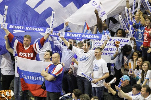  29.03.2015 BERLIN GERMANY<br />SIATKOWKA LIGA MISTRZOW MEN CEV VOLLEYBALL CHAMPIONS LEAGUE FINAL FOUR 2014/2015 - FINAL<br />MATCH ASSECO RESOVIA - ZENIT KAZAN<br />N/Z KIBICE ZENITA KAZAN<br /> 