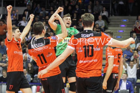  29.03.2015 BERLIN GERMANY<br />SIATKOWKA LIGA MISTRZOW MEN CEV VOLLEYBALL CHAMPIONS LEAGUE FINAL FOUR 2014/2015 - FINAL<br />MATCH ASSECO RESOVIA - ZENIT KAZAN<br />N/Z KRZYSZTOF IGNACZAK NIKOLAY PENCZEV ( PENCHEV ) RADOSC EMOCJE <br /> 