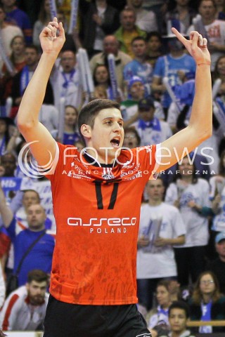  29.03.2015 BERLIN GERMANY<br />SIATKOWKA LIGA MISTRZOW MEN CEV VOLLEYBALL CHAMPIONS LEAGUE FINAL FOUR 2014/2015 - FINAL<br />MATCH ASSECO RESOVIA - ZENIT KAZAN<br />N/Z NIKOLAY PENCZEV ( PENCHEV ) RADOSC EMOCJE SYLWETKA <br /> 