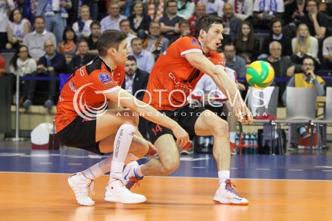  29.03.2015 BERLIN GERMANY<br />SIATKOWKA LIGA MISTRZOW MEN CEV VOLLEYBALL CHAMPIONS LEAGUE FINAL FOUR 2014/2015 - FINAL<br />MATCH ASSECO RESOVIA - ZENIT KAZAN<br />N/Z RAFAL BUSZEK NIKOLAY PENCZEV ( PENCHEV ) <br /> 