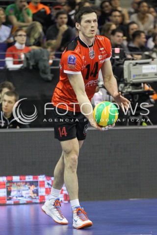  29.03.2015 BERLIN GERMANY<br />SIATKOWKA LIGA MISTRZOW MEN CEV VOLLEYBALL CHAMPIONS LEAGUE FINAL FOUR 2014/2015 - FINAL<br />MATCH ASSECO RESOVIA - ZENIT KAZAN<br />N/Z RAFAL BUSZEK SYLWETKA <br /> 