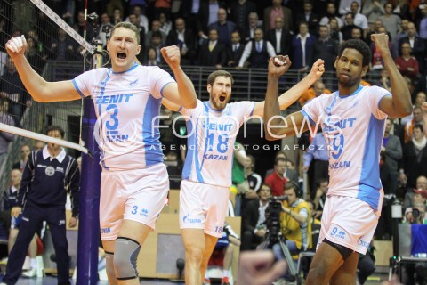  29.03.2015 BERLIN GERMANY<br />SIATKOWKA LIGA MISTRZOW MEN CEV VOLLEYBALL CHAMPIONS LEAGUE FINAL FOUR 2014/2015 - FINAL<br />MATCH ASSECO RESOVIA - ZENIT KAZAN<br />N/Z NIKOLAY APALIKOV MAXIM MIKHAILOV WILFREDO VENERO LEON RADOSC WYGRANA ZWYCIESTWO<br /> 