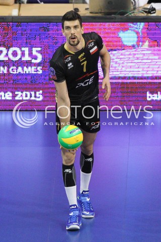  29.03.2015 BERLIN GERMANY<br />SIATKOWKA LIGA MISTRZOW MEN CEV VOLLEYBALL CHAMPIONS LEAGUE FINAL FOUR 2014/2015 - MECZ O 3. MIEJSCE<br />MATCH BR VOLLEYS - PGE SKRA BELCHATOW<br />N/Z FACUNDO CONTE SYLWETKA <br /> 