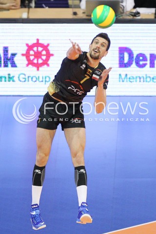  29.03.2015 BERLIN GERMANY<br />SIATKOWKA LIGA MISTRZOW MEN CEV VOLLEYBALL CHAMPIONS LEAGUE FINAL FOUR 2014/2015 - MECZ O 3. MIEJSCE<br />MATCH BR VOLLEYS - PGE SKRA BELCHATOW<br />N/Z FACUNDO CONTE SYLWETKA <br /> 