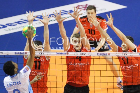 29.03.2015 BERLIN GERMANY<br />SIATKOWKA LIGA MISTRZOW MEN CEV VOLLEYBALL CHAMPIONS LEAGUE FINAL FOUR 2014/2015 - FINAL<br />MATCH ASSECO RESOVIA - ZENIT KAZAN<br />N/Z FABIAN DRZYZGA PIOTR NOWAKOWSKI NIKOLAY PENCHEV ( PENCZEV ) <br /> 