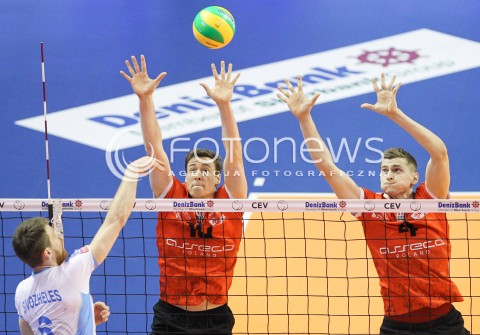  29.03.2015 BERLIN GERMANY<br />SIATKOWKA LIGA MISTRZOW MEN CEV VOLLEYBALL CHAMPIONS LEAGUE FINAL FOUR 2014/2015 - FINAL<br />MATCH ASSECO RESOVIA - ZENIT KAZAN<br />N/Z JOCHEN SCHOPS PIOTR NOWAKOWSKI<br /> 