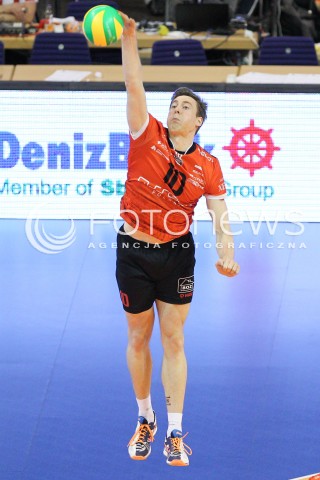  29.03.2015 BERLIN GERMANY<br />SIATKOWKA LIGA MISTRZOW MEN CEV VOLLEYBALL CHAMPIONS LEAGUE FINAL FOUR 2014/2015 - FINAL<br />MATCH ASSECO RESOVIA - ZENIT KAZAN<br />N/Z JOCHEN SCHOPS SYLWETKA<br /> 