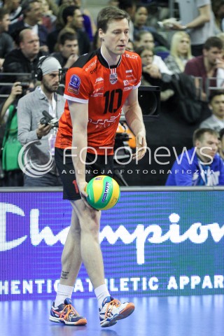  29.03.2015 BERLIN GERMANY<br />SIATKOWKA LIGA MISTRZOW MEN CEV VOLLEYBALL CHAMPIONS LEAGUE FINAL FOUR 2014/2015 - FINAL<br />MATCH ASSECO RESOVIA - ZENIT KAZAN<br />N/Z JOCHEN SCHOPS SYLWETKA<br /> 