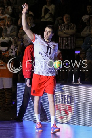  29.03.2015 BERLIN GERMANY<br />SIATKOWKA LIGA MISTRZOW MEN CEV VOLLEYBALL CHAMPIONS LEAGUE FINAL FOUR 2014/2015 - FINAL<br />MATCH ASSECO RESOVIA - ZENIT KAZAN<br />N/Z FABIAN DRZYZGA<br /> 