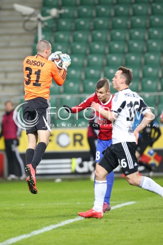  04.04.2015 WARSZAWA PILKA NOZNA<br />SEZON 2014/2015 FOOTBALL POLISH T-MOBILE EKSTRAKLASA<br />MECZ LEGIA WARSZAWA - PIAST GLIWICE NA STADIONIE MARSZALKA JOZEFA PILSUDSKIEGO<br />N/Z DOBRIVOJ RUSOV<br /> 