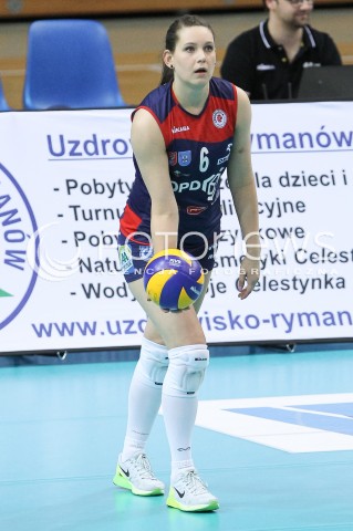  11.04.2015 RZESZOW <br />SIATKOWKA ORLEN LIGA 2014/2015 WOMEN VOLLEYBALL POLAND POLISH ORLENLIGA LEAGUE SEASON 2014/2015 <br />MECZ DEVELOPRES SKYRES RZESZOW - SK BANK LEGIONOVIA LEGIONOWO<br />N/Z ALEKSANDRA WOJCIK SYLWETKA <br /> 