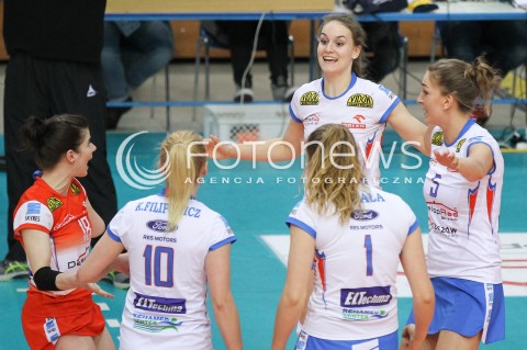  11.04.2015 RZESZOW <br />SIATKOWKA ORLEN LIGA 2014/2015 WOMEN VOLLEYBALL POLAND POLISH ORLENLIGA LEAGUE SEASON 2014/2015 <br />MECZ DEVELOPRES SKYRES RZESZOW - SK BANK LEGIONOVIA LEGIONOWO<br />N/Z EWA SLIWINSKA RADOSC EMOCJE <br /> 