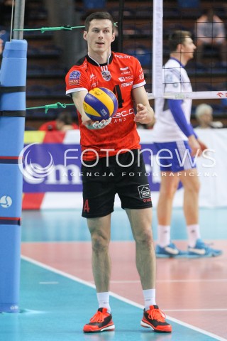  11.04.2015 RZESZOW <br />SIATKOWKA MEN VOLLEYBALL SEASON 2014/2015 <br />MECZ SPARINGOWY<br />ASSECO RESOVIA RZESZOW - VFB FRIEDRICHSHAFEN<br />N/Z RAFAL BUSZEK SYLWETKA <br /> 