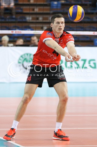  11.04.2015 RZESZOW <br />SIATKOWKA MEN VOLLEYBALL SEASON 2014/2015 <br />MECZ SPARINGOWY<br />ASSECO RESOVIA RZESZOW - VFB FRIEDRICHSHAFEN<br />N/Z RAFAL BUSZEK SYLWETKA <br /> 
