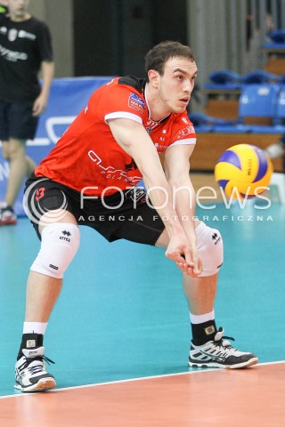  11.04.2015 RZESZOW <br />SIATKOWKA MEN VOLLEYBALL SEASON 2014/2015 <br />MECZ SPARINGOWY<br />ASSECO RESOVIA RZESZOW - VFB FRIEDRICHSHAFEN<br />N/Z MARKO IVOVIC SYLWETKA <br /> 