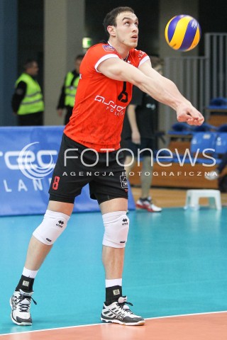  11.04.2015 RZESZOW <br />SIATKOWKA MEN VOLLEYBALL SEASON 2014/2015 <br />MECZ SPARINGOWY<br />ASSECO RESOVIA RZESZOW - VFB FRIEDRICHSHAFEN<br />N/Z MARKO IVOVIC SYLWETKA <br /> 