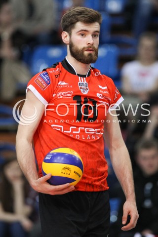 11.04.2015 RZESZOW <br />SIATKOWKA MEN VOLLEYBALL SEASON 2014/2015 <br />MECZ SPARINGOWY<br />ASSECO RESOVIA RZESZOW - VFB FRIEDRICHSHAFEN<br />N/Z DAWID DRYJA SYLWETKA<br /> 