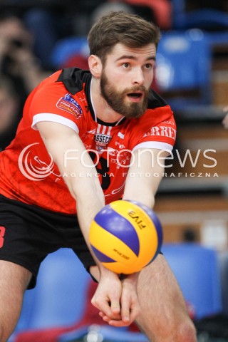 11.04.2015 RZESZOW <br />SIATKOWKA MEN VOLLEYBALL SEASON 2014/2015 <br />MECZ SPARINGOWY<br />ASSECO RESOVIA RZESZOW - VFB FRIEDRICHSHAFEN<br />N/Z DAWID DRYJA SYLWETKA<br /> 