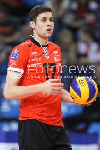 11.04.2015 RZESZOW <br />SIATKOWKA MEN VOLLEYBALL SEASON 2014/2015 <br />MECZ SPARINGOWY<br />ASSECO RESOVIA RZESZOW - VFB FRIEDRICHSHAFEN<br />N/Z NIKOLAY PENCHEV ( PENCZEV ) SYLWETKA<br /> 