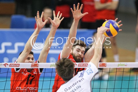  11.04.2015 RZESZOW <br />SIATKOWKA MEN VOLLEYBALL SEASON 2014/2015 <br />MECZ SPARINGOWY<br />ASSECO RESOVIA RZESZOW - VFB FRIEDRICHSHAFEN<br />N/Z NIKOLAY PENCHEV PENCZEV DAWID DRYJA<br /> 