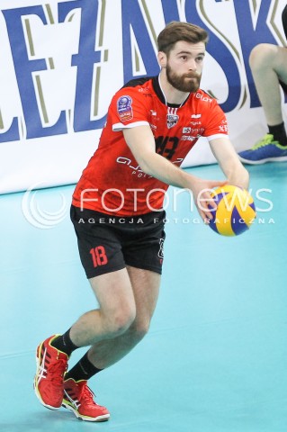  11.04.2015 RZESZOW <br />SIATKOWKA MEN VOLLEYBALL SEASON 2014/2015 <br />MECZ SPARINGOWY<br />ASSECO RESOVIA RZESZOW - VFB FRIEDRICHSHAFEN<br />N/Z DAWID DRYJA SYLWETKA <br /> 