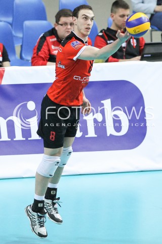  11.04.2015 RZESZOW <br />SIATKOWKA MEN VOLLEYBALL SEASON 2014/2015 <br />MECZ SPARINGOWY<br />ASSECO RESOVIA RZESZOW - VFB FRIEDRICHSHAFEN<br />N/Z MARKO IVOVIC SYLWETKA <br /> 