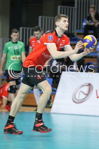  11.04.2015 RZESZOW <br />SIATKOWKA MEN VOLLEYBALL SEASON 2014/2015 <br />MECZ SPARINGOWY<br />ASSECO RESOVIA RZESZOW - VFB FRIEDRICHSHAFEN<br />N/Z PIOTR NOWAKOWSKI SYLWETKA <br /> 