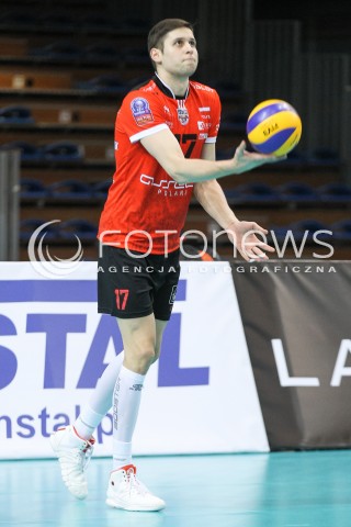  11.04.2015 RZESZOW <br />SIATKOWKA MEN VOLLEYBALL SEASON 2014/2015 <br />MECZ SPARINGOWY<br />ASSECO RESOVIA RZESZOW - VFB FRIEDRICHSHAFEN<br />N/Z NIKOLAY PENCHEV PENCZEV SYLWETKA <br /> 