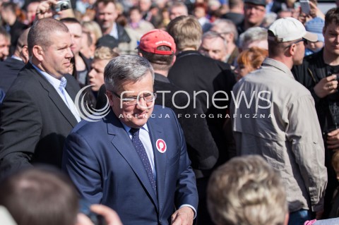  12.04.2015 LODZ<br />
WIZYTA BRONISLAWA KOMOROWSKIEGO W ALEKSANDROWIE LODZKIM<br />
N/Z PREZYDENT BRONISLAW KOMOROWSKI<br />
 