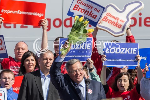 Prezydent Bronisław Komorowski w Aleksandrowie Łódzkim