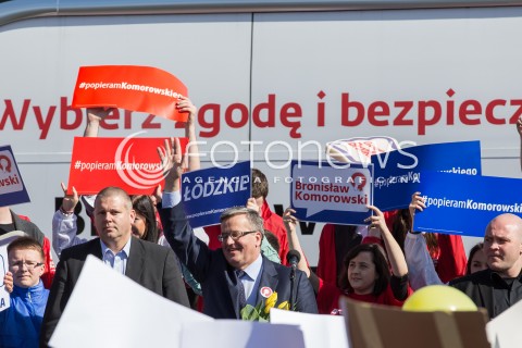  12.04.2015 LODZ<br />
WIZYTA BRONISLAWA KOMOROWSKIEGO W ALEKSANDROWIE LODZKIM<br />
N/Z PREZYDENT BRONISLAW KOMOROWSKI<br />
 