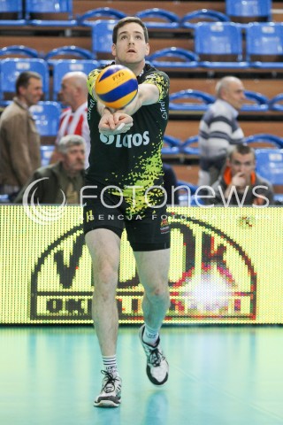  15.04.2015 RZESZOW<br />SIATKOWKA PLUSLIGA 2014/2015 MEN VOLLEYBALL POLAND POLISH PLUS LIGA LEAGUE SEASON 2014/2015 - FINAL 1. MECZ<br />MECZ ASSECO RESOVIA - LOTOS TREFL GDANSK<br />N/Z MURPHY TROY SYLWETKA <br /> 