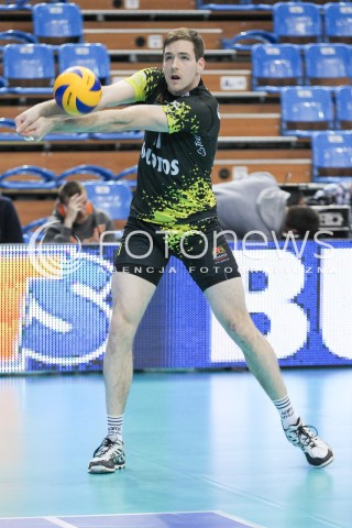  15.04.2015 RZESZOW<br />SIATKOWKA PLUSLIGA 2014/2015 MEN VOLLEYBALL POLAND POLISH PLUS LIGA LEAGUE SEASON 2014/2015 - FINAL 1. MECZ<br />MECZ ASSECO RESOVIA - LOTOS TREFL GDANSK<br />N/Z MURPHY TROY SYLWETKA <br /> 