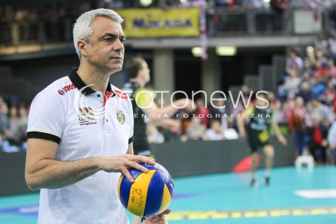  15.04.2015 RZESZOW<br />SIATKOWKA PLUSLIGA 2014/2015 MEN VOLLEYBALL POLAND POLISH PLUS LIGA LEAGUE SEASON 2014/2015 - FINAL 1. MECZ<br />MECZ ASSECO RESOVIA - LOTOS TREFL GDANSK<br />N/Z ANDREA ANASTASI - I TRENER ( HEAD COACH ) <br /> 