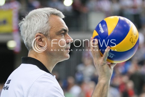  15.04.2015 RZESZOW<br />SIATKOWKA PLUSLIGA 2014/2015 MEN VOLLEYBALL POLAND POLISH PLUS LIGA LEAGUE SEASON 2014/2015 - FINAL 1. MECZ<br />MECZ ASSECO RESOVIA - LOTOS TREFL GDANSK<br />N/Z ANDREA ANASTASI - I TRENER ( HEAD COACH ) <br /> 