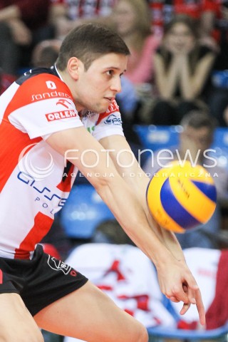  15.04.2015 RZESZOW<br />SIATKOWKA PLUSLIGA 2014/2015 MEN VOLLEYBALL POLAND POLISH PLUS LIGA LEAGUE SEASON 2014/2015 - FINAL 1. MECZ<br />MECZ ASSECO RESOVIA - LOTOS TREFL GDANSK<br />N/Z NIKOLAY PENCZEV ( PENCHEV ) SYLWETKA <br /> 
