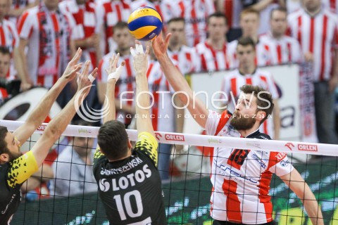  15.04.2015 RZESZOW<br />SIATKOWKA PLUSLIGA 2014/2015 MEN VOLLEYBALL POLAND POLISH PLUS LIGA LEAGUE SEASON 2014/2015 - FINAL 1. MECZ<br />MECZ ASSECO RESOVIA - LOTOS TREFL GDANSK<br />N/Z DAWID DRYJA<br /> 