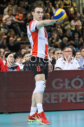  15.04.2015 RZESZOW<br />SIATKOWKA PLUSLIGA 2014/2015 MEN VOLLEYBALL POLAND POLISH PLUS LIGA LEAGUE SEASON 2014/2015 - FINAL 1. MECZ<br />MECZ ASSECO RESOVIA - LOTOS TREFL GDANSK<br />N/Z MARKO IVOVIC SYLWETKA <br /> 