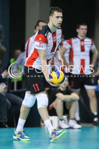  15.04.2015 RZESZOW<br />SIATKOWKA PLUSLIGA 2014/2015 MEN VOLLEYBALL POLAND POLISH PLUS LIGA LEAGUE SEASON 2014/2015 - FINAL 1. MECZ<br />MECZ ASSECO RESOVIA - LOTOS TREFL GDANSK<br />N/Z FABIAN DRZYZGA SYLWETKA <br /> 