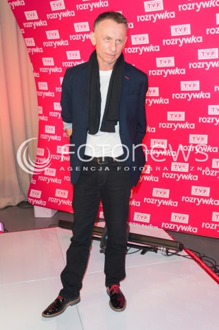  15.04.2015 WARSZAWA <br />DRUGIE URODZINY TVP ROZRYWKA<br />N/Z MARCIN TYNIEC<br /> 