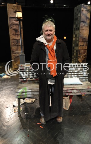  16.04.2015 WARSZAWA <br />PROBA MEDIALNA SPEKTAKLU ANTYGONA W NOWYM JORKU TEATRU IMKA<br />N/Z SIERGIEJ BIEREZKO SASZA<br /> 